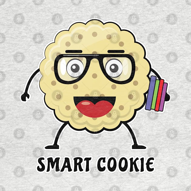 Smart Cookie - Funny Cartoon Illustration by DesignWood Atelier